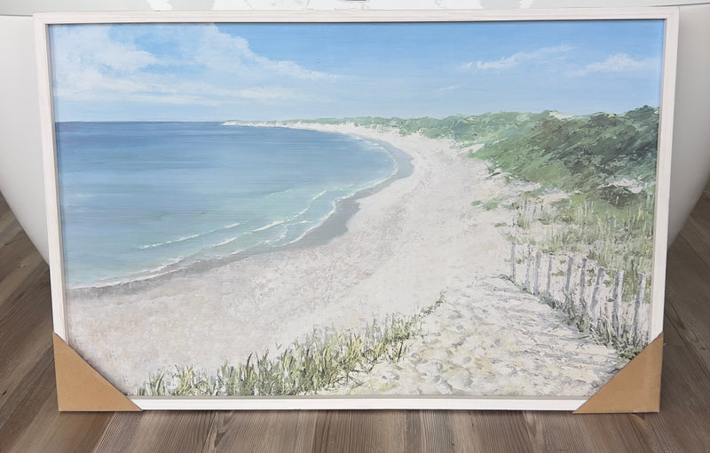 Ocean Scene White Frame