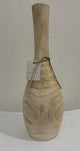 Hand and earth Tall Wood Vase