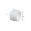 1 1/2 PVC DWV HXH COUPLING