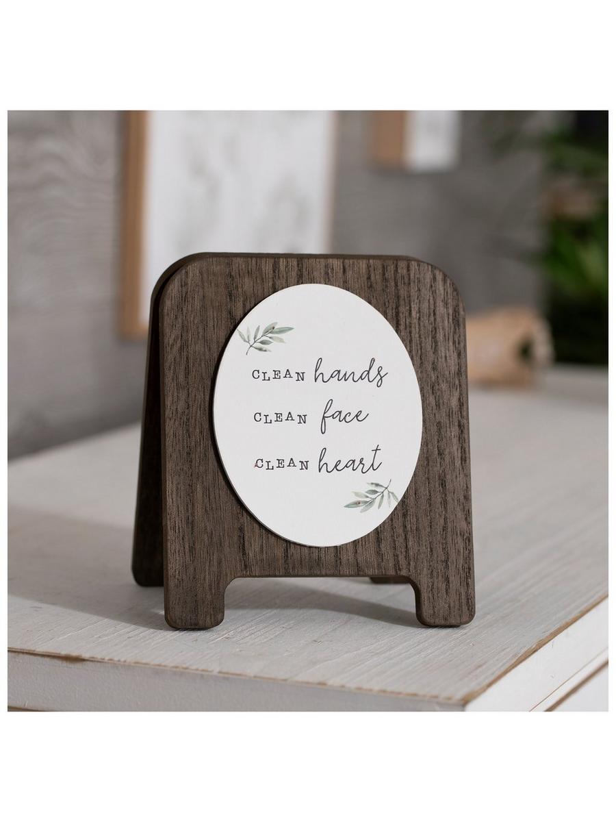 Clean Hands Face Heart Sign