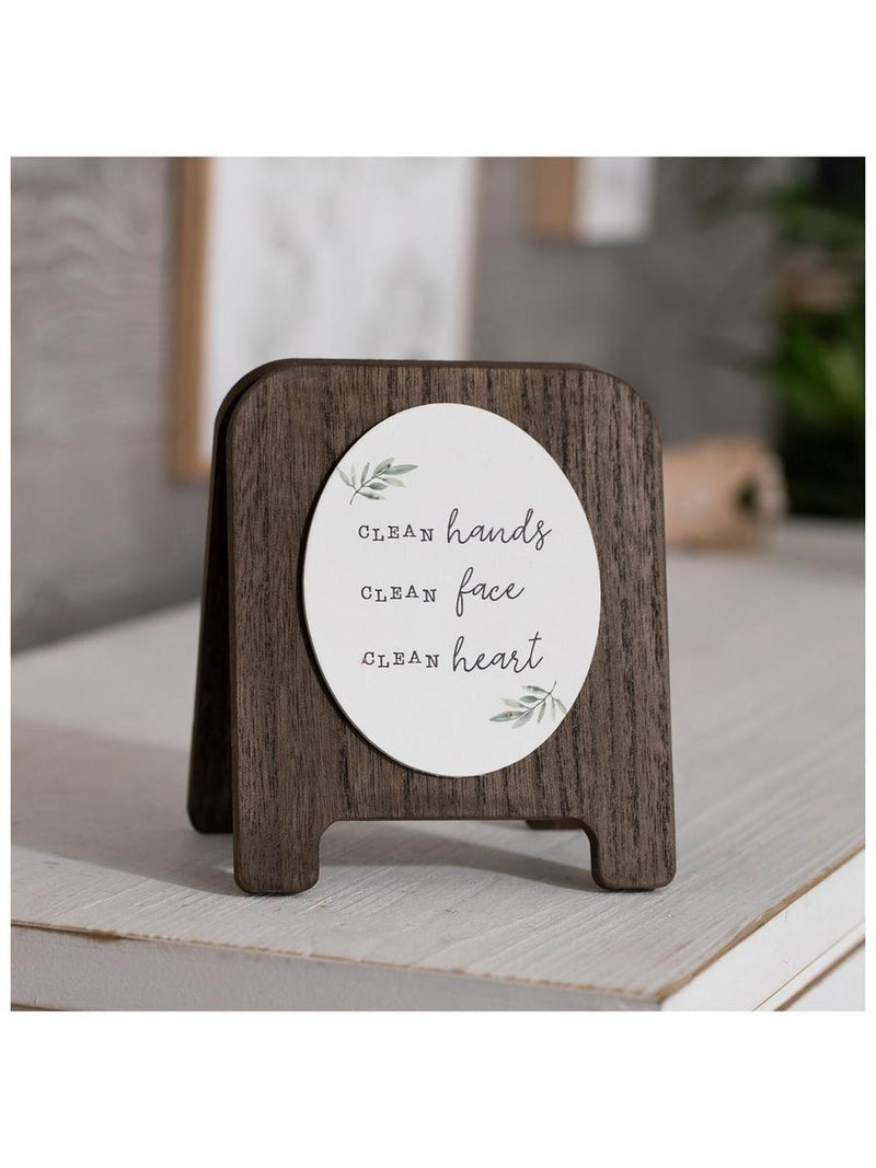 Clean Hands Face Heart Sign