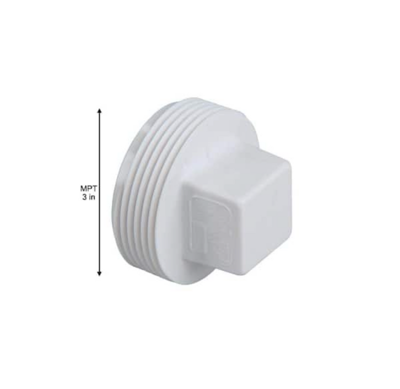 LP106-030 - 3” PVC DWV MPT PLUG