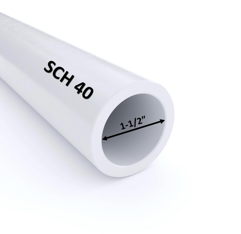 1-1/2” PVC PIPE SCH40 DUAL MARK BOE