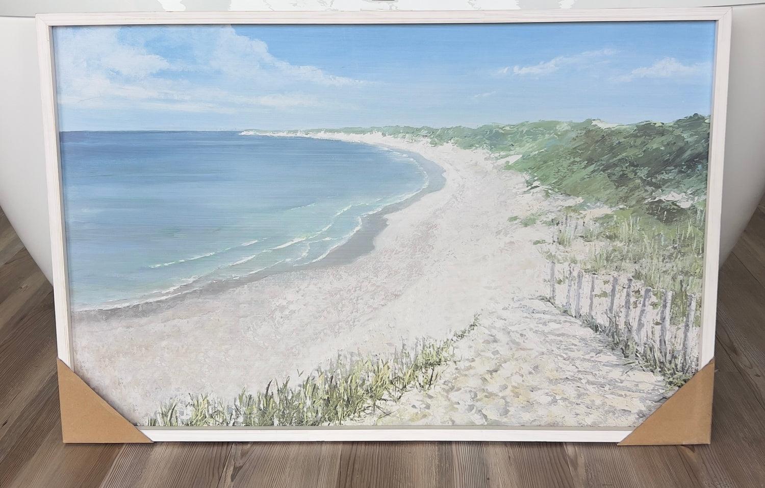 Ocean Scene White Frame