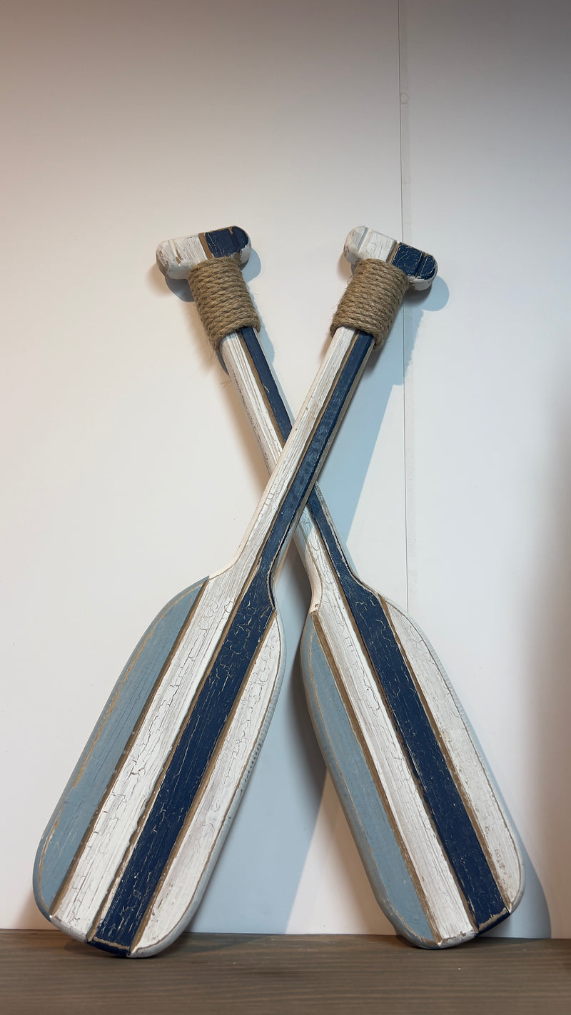 Blue and White Paddles