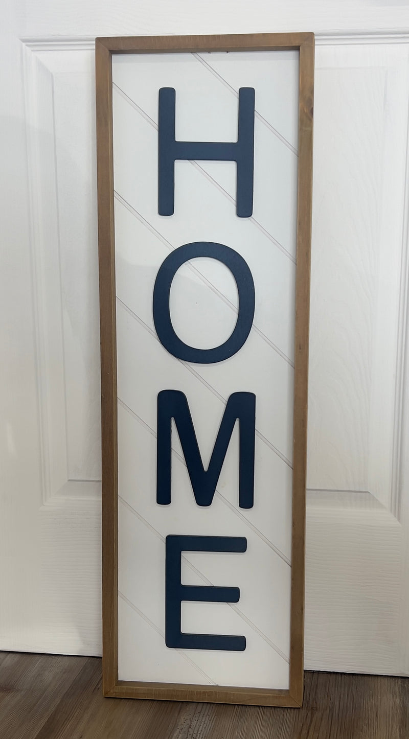“HOME” Blue Sign