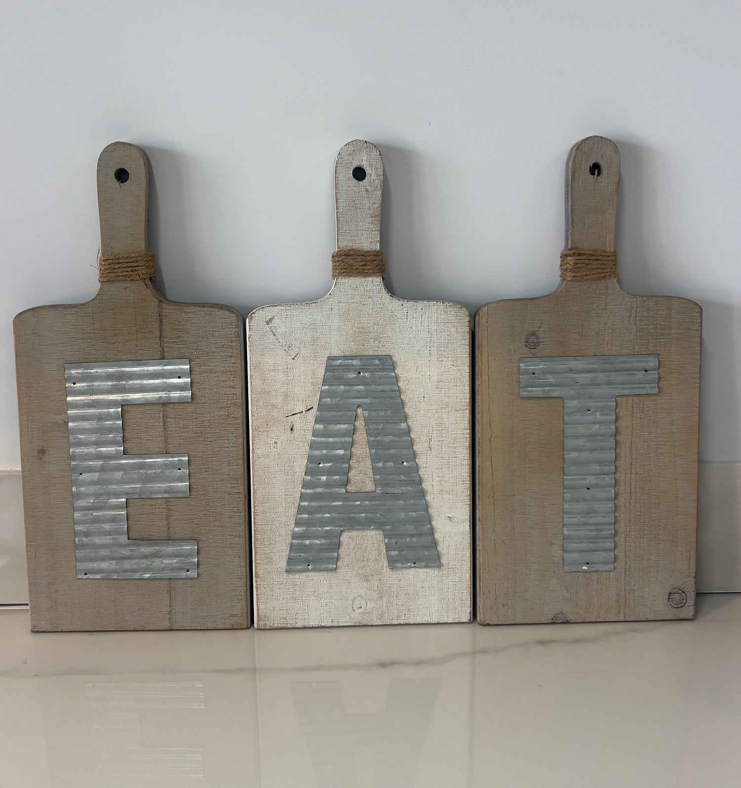 EAT Wood Kitchen Sign