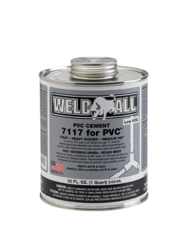 WELD ALL (7117) | 32 OZ PVC HEAVY DUTY CEMENT (OATEY 31008)