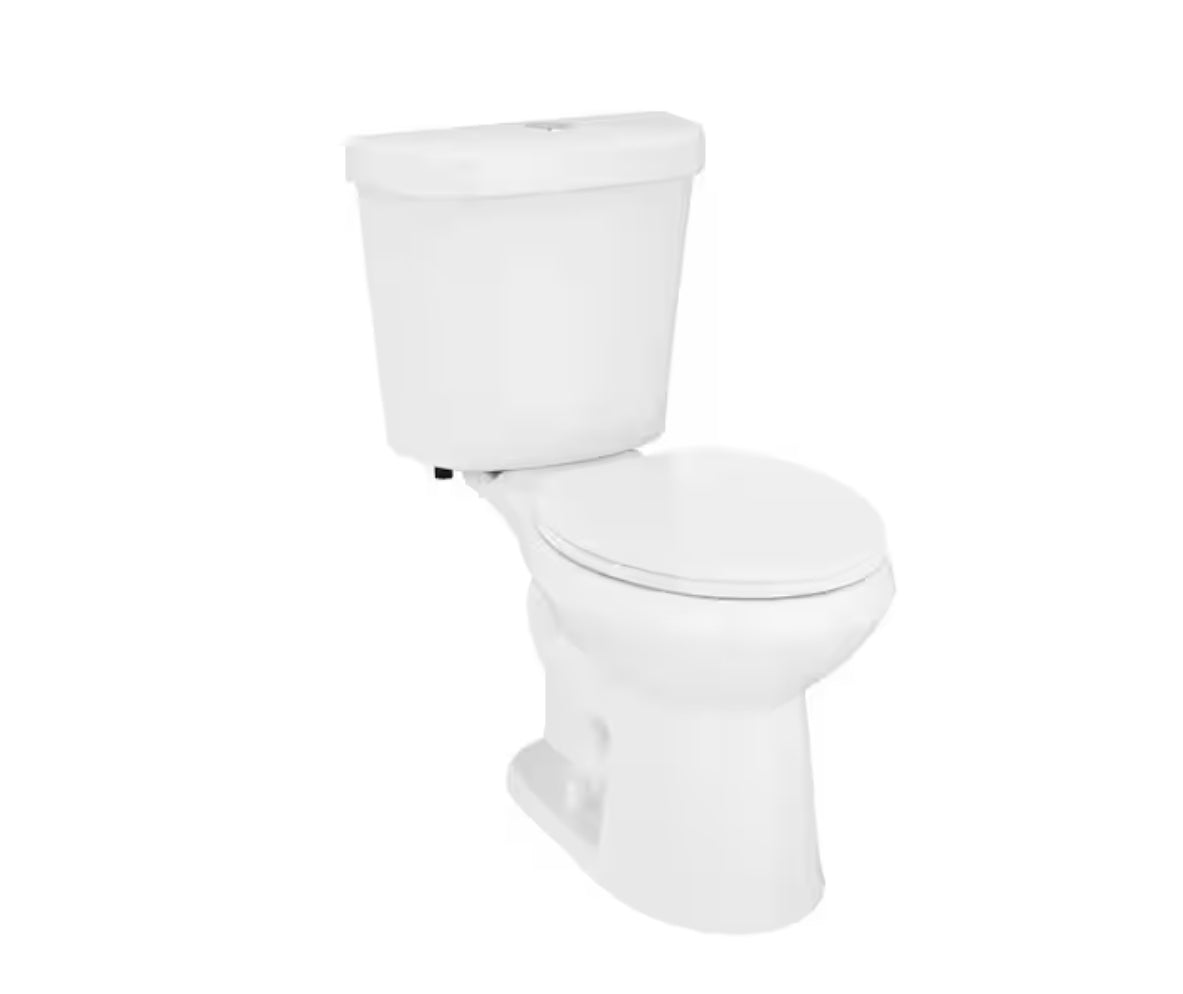 Glacier Bay Pro Series Dual Flush RoundToilet (White)