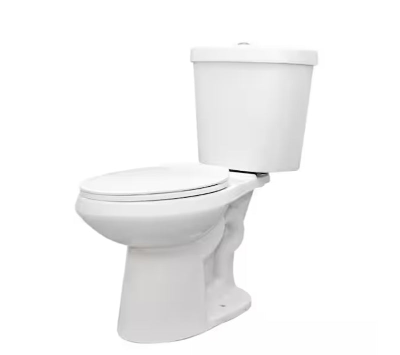 Glacier Bay Pro Series Dual Flush Elongated Toilet (White)