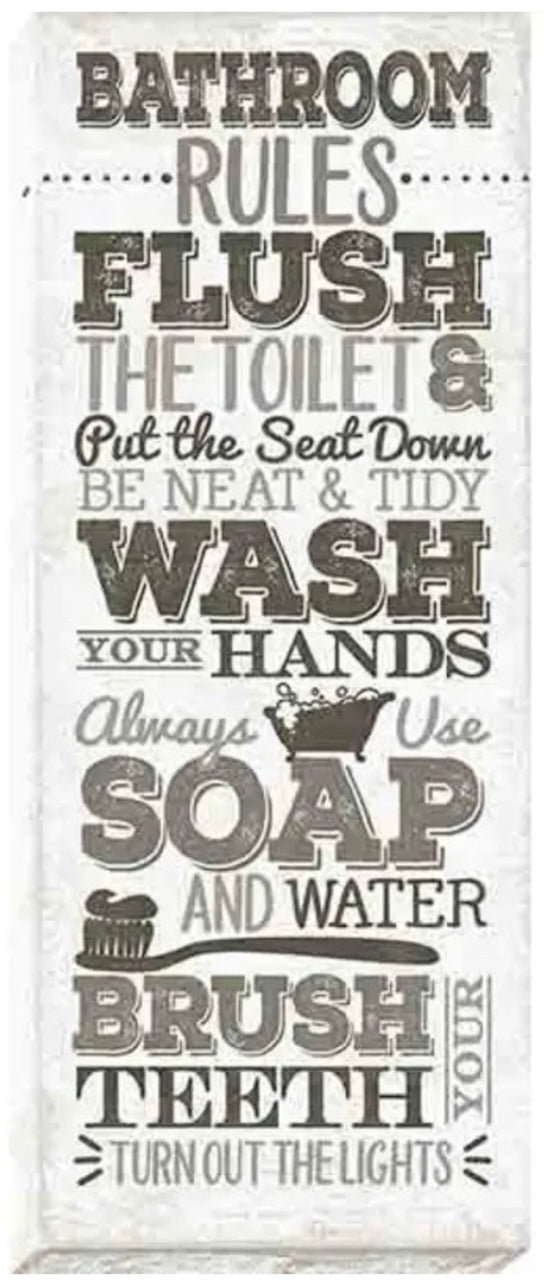 Bathroom Rules