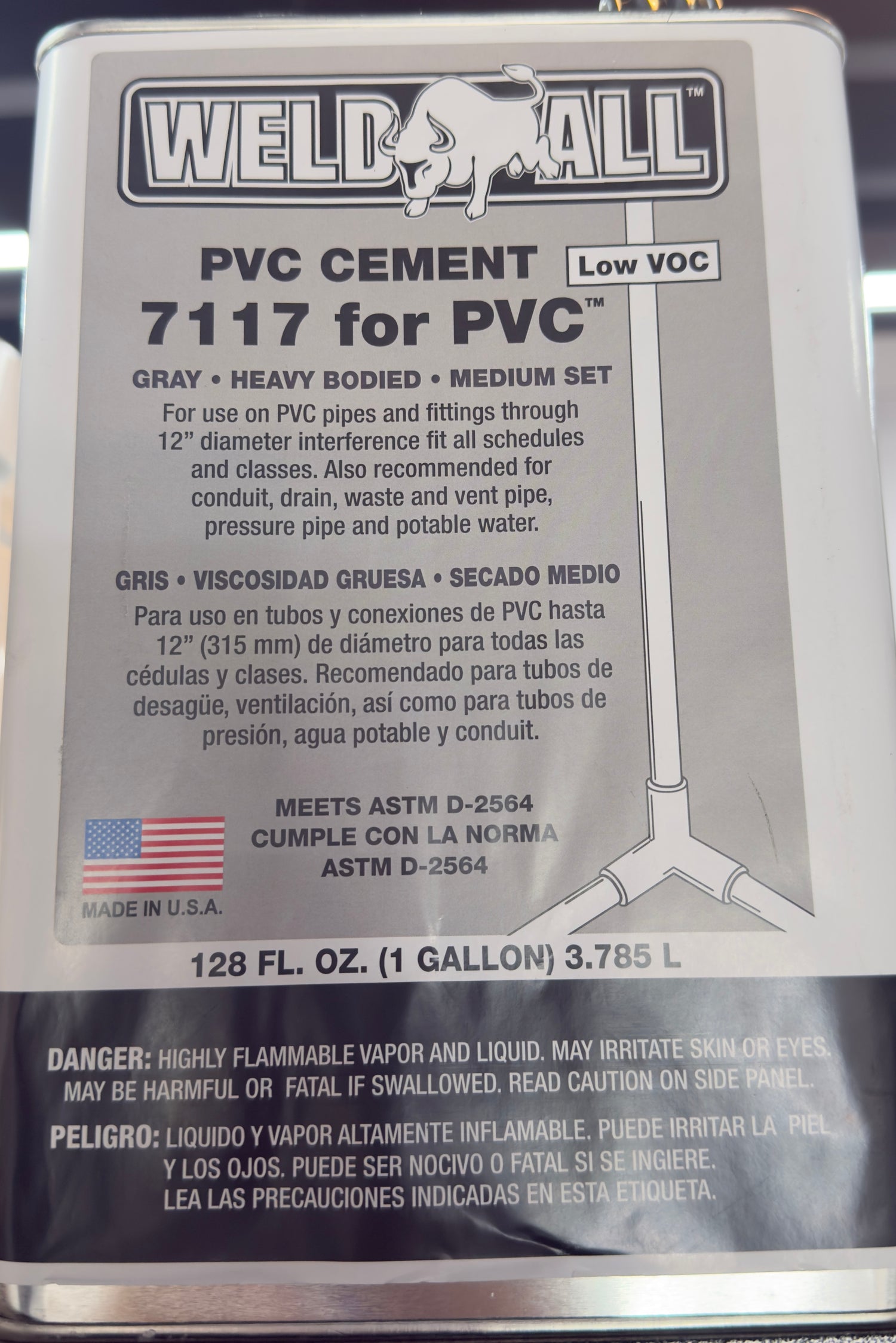 WELD ALL (7117) | 1 GAL PVC HEAVY DUTY CEMENT (OATEY 31011)