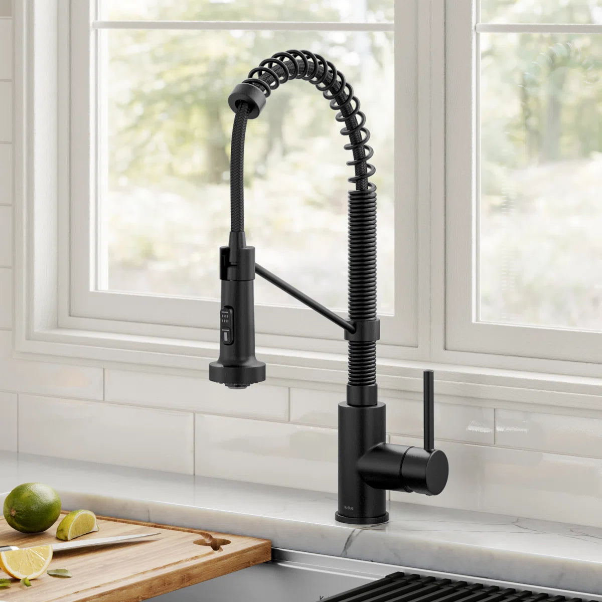 KRAUS Matte Black Kitchen Faucet