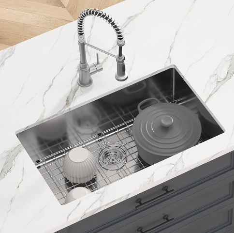 Vevor Undermount Single Bowl Basin with Accessories