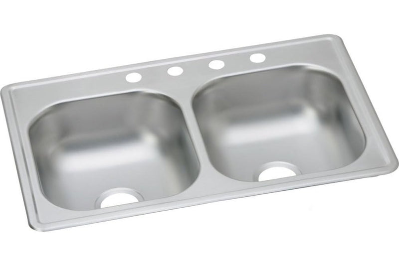 Double Bowl kitchen Sink (33inx22in) 8.25 Deep (Dayton)