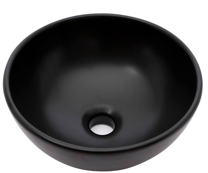 Matte Black Round Vessel Sink 13*13