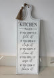 Kitchen Rules To Follow Sign