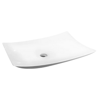 Flat Vessel Sink - White