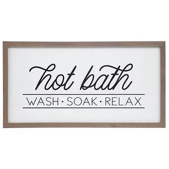 Hot Bath Sign
