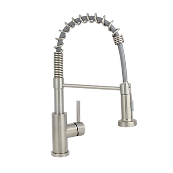 AQUA PLUMB - Semi-Pro Kitchen Faucet w/Dual Spray-Stainless Steel