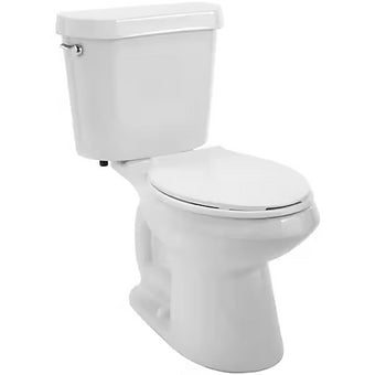 Single Flush Elongated Toilet (White)