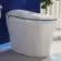 Smart Bidet Toilet- Quiet Closed, Heated Seat Sensor Auto, Foot Kicked and Blackout Flush