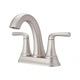 Pfister Ladera 4 in. Centerset Double Handle Bathroom Faucet in Spot Defense Brushed Nickel (LF-048-LRGS)
