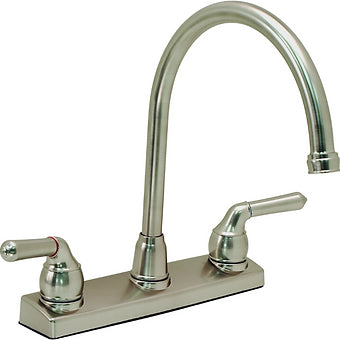 Pro Plus Gooseneck Spout Two- Handle Kitchen Faucet