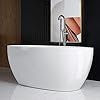 Freestanding White Acylic Soaking Bathtub