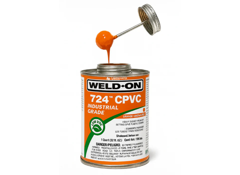 Weld On 724 CPVC | 1 Quart - 32 Fl. Oz. (Orange)