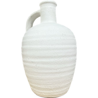 White Textured Vase Tall
